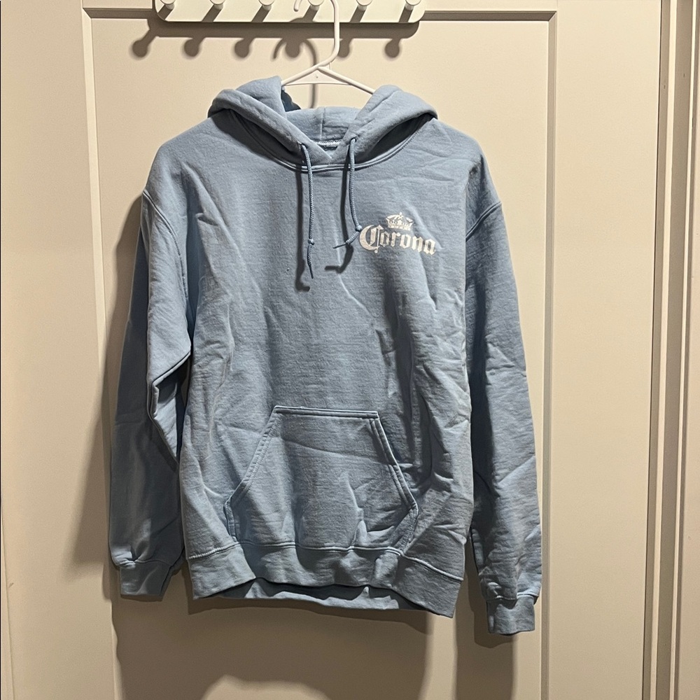 Corona Sky Blue Men's Hoodie, Size S